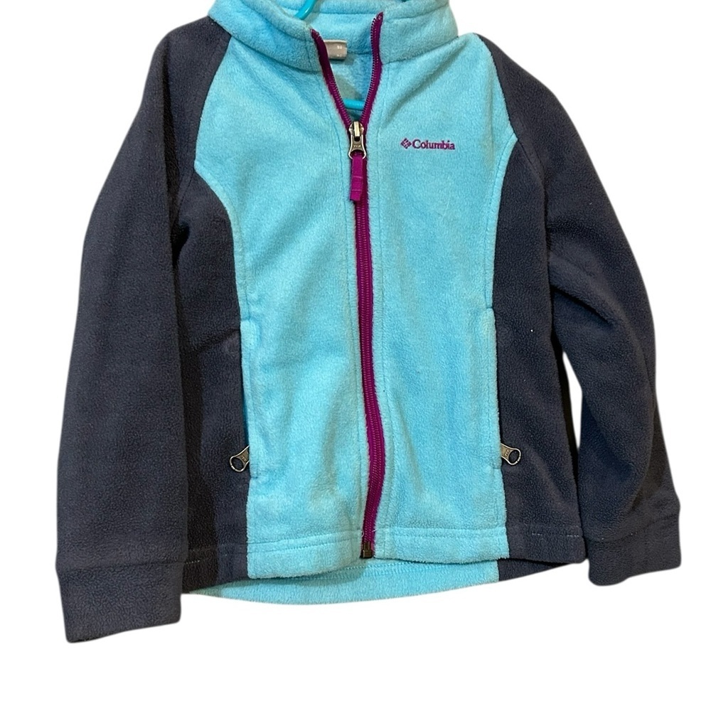 Columbia Kids Aqua and Dark Gray Hoodie